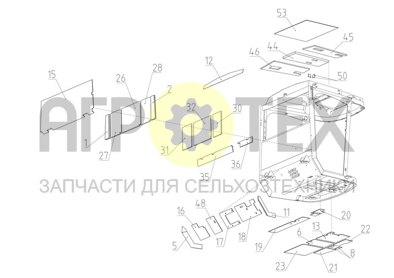 Чертеж Установка виброшумоизоляции (S300.04.04.110)